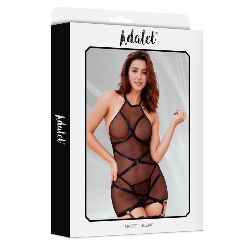 ADALET LINGERIE - MARGOT BABYDOLL CON LIGUERO Y TANGA