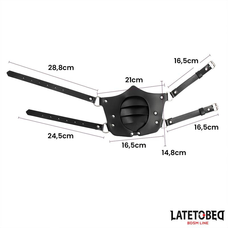 LATETOBED BDSM LINE - MÁSCARA ESTILO PUNK AJUSTABLE