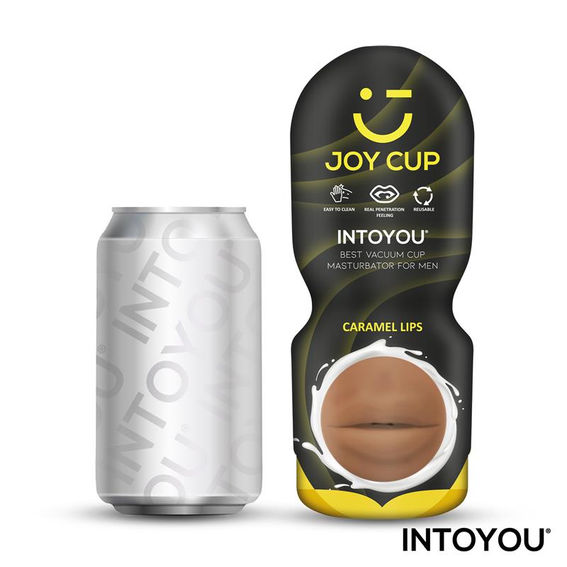 JOY CUP - MASTURBADOR BOCA PROVOCADORA CARAMELO