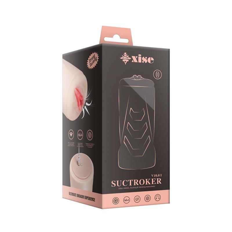 XISE - MASTURBADOR CON VIBRACIÓN Y EFECTO SUCCIÓN SUCTROKER V10.0 I