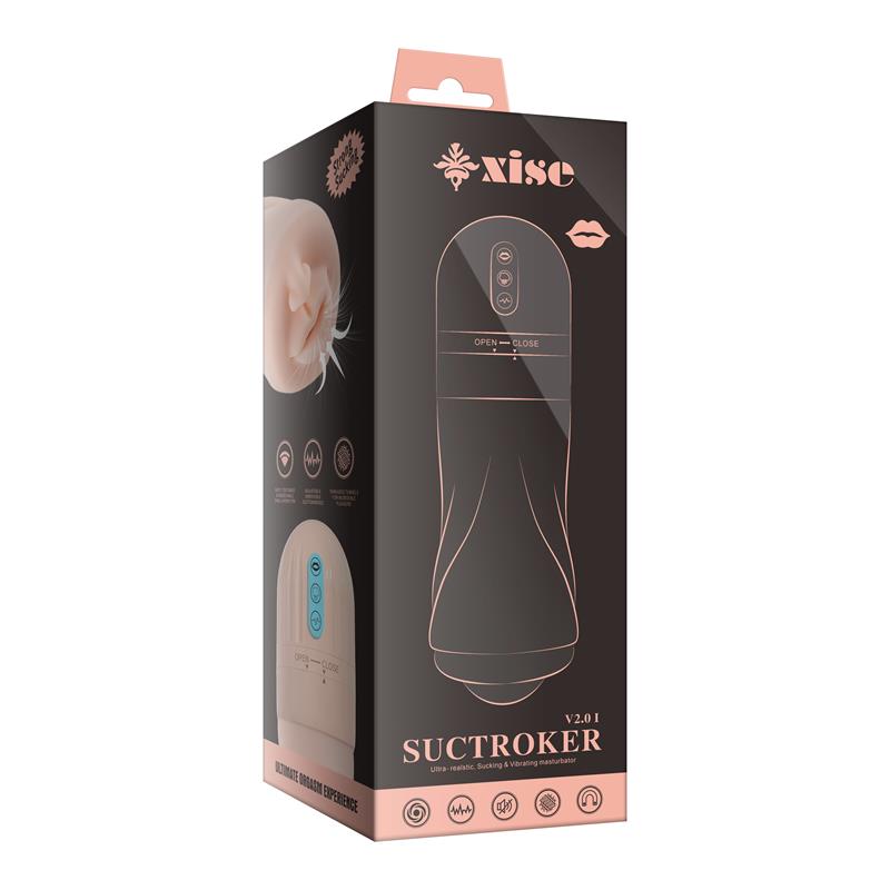 XISE - MASTURBADOR CON VIBRACIÓN Y EFECTO SUCCIÓN SUCTROKER V2.0 I