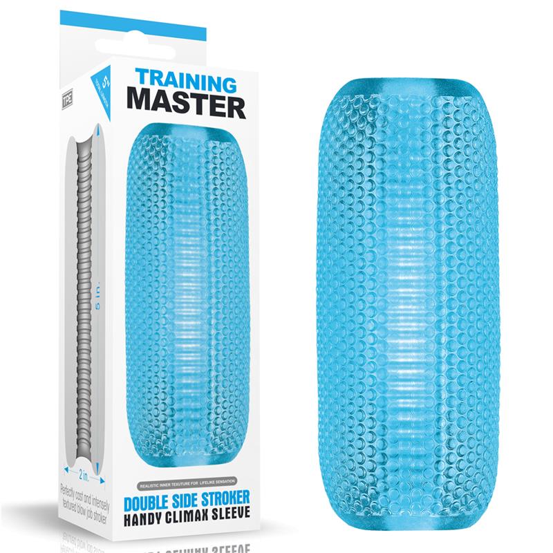LOVETOY - MASTURBADOR DOUBLE SIDE STROKER AZUL