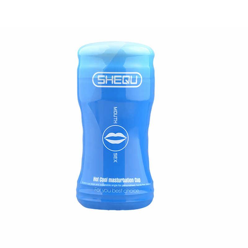 SHEQU - MASTURBADOR MASCULINO BOCA AZUL