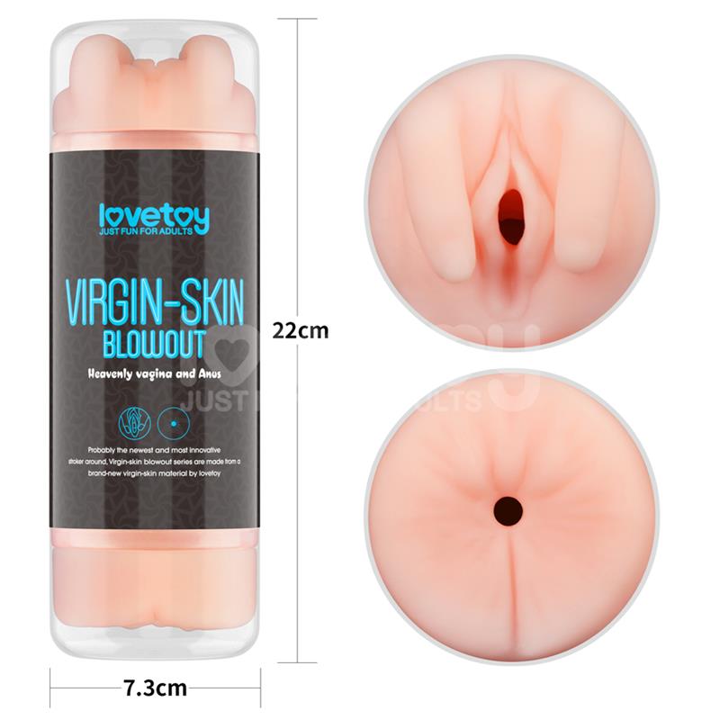 LOVETOY - MASTURBADOR MASCULINO VIRGIN-SKIN VAGINA Y ANO