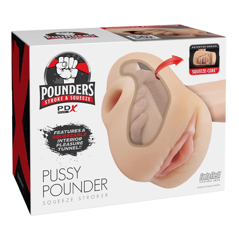 PDX PLUS+ - MASTURBADOR PUSSY POUNDER SQUEEZE 18 CM