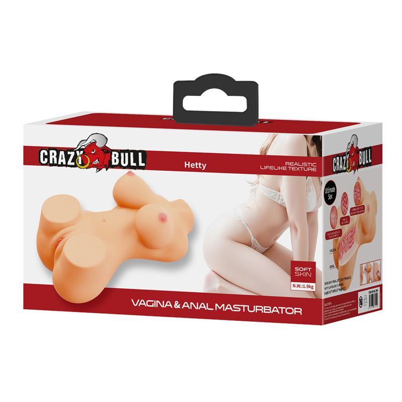 CRAZY BULL - MASTURBADOR VAGINA Y ANO 1.9KG
