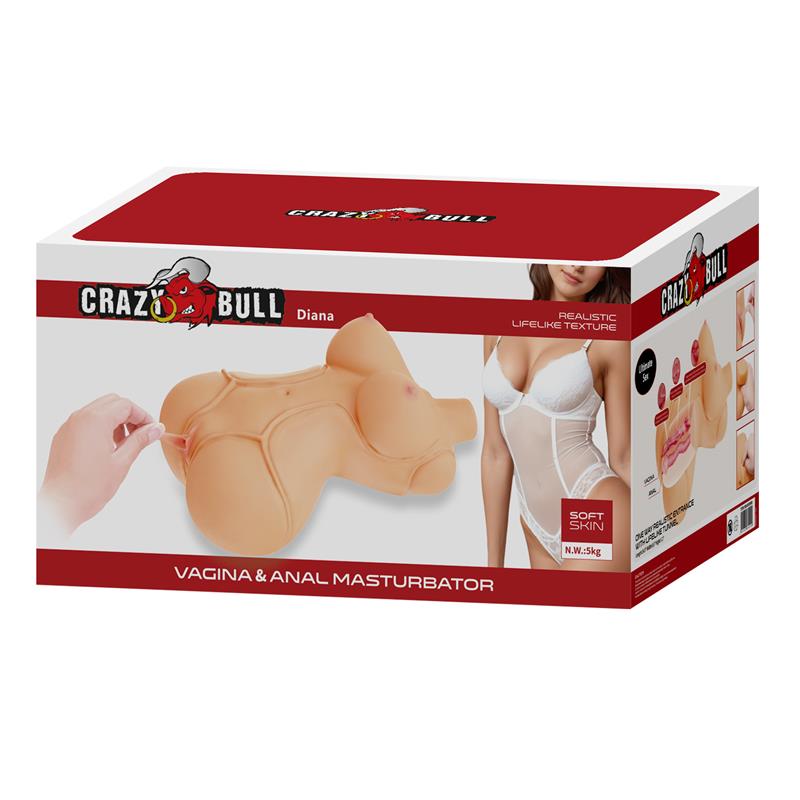 CRAZY BULL - MASTURBADOR VAGINA Y ANO 5 KG