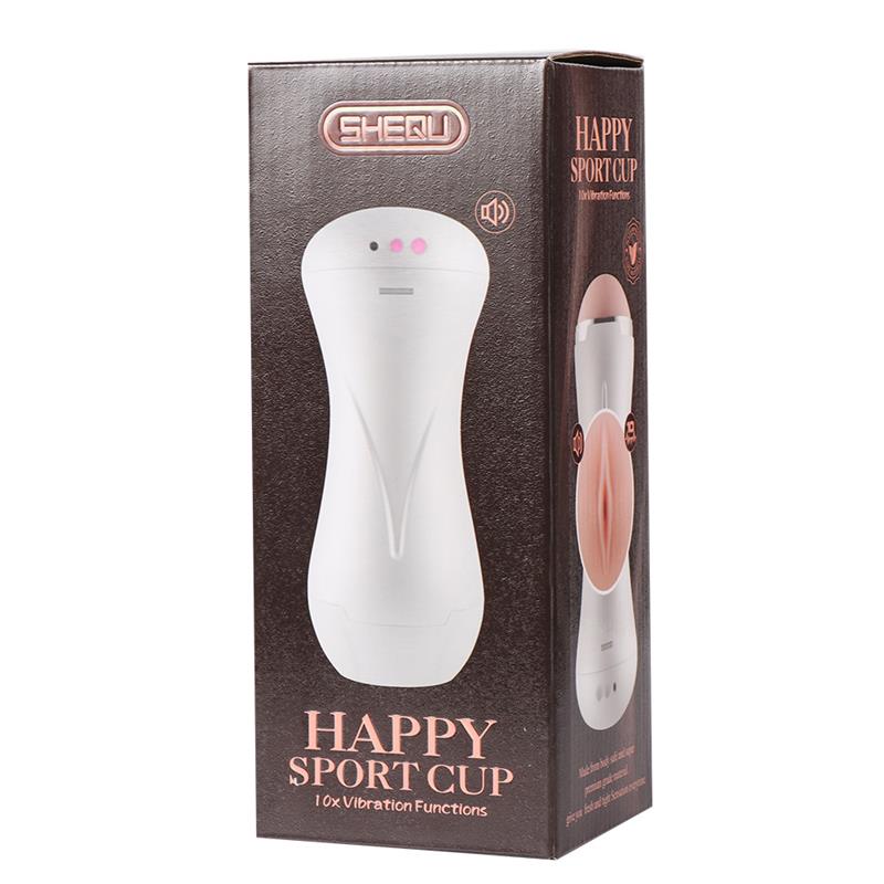 SHEQU - MASTURBADOR VIBRACION USB HAPPY SPORT