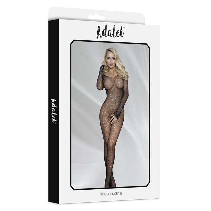 ADALET LINGERIE - MATY BODYSTOCKING ENTEPIERNA ABIERTA CON BRILLANTES