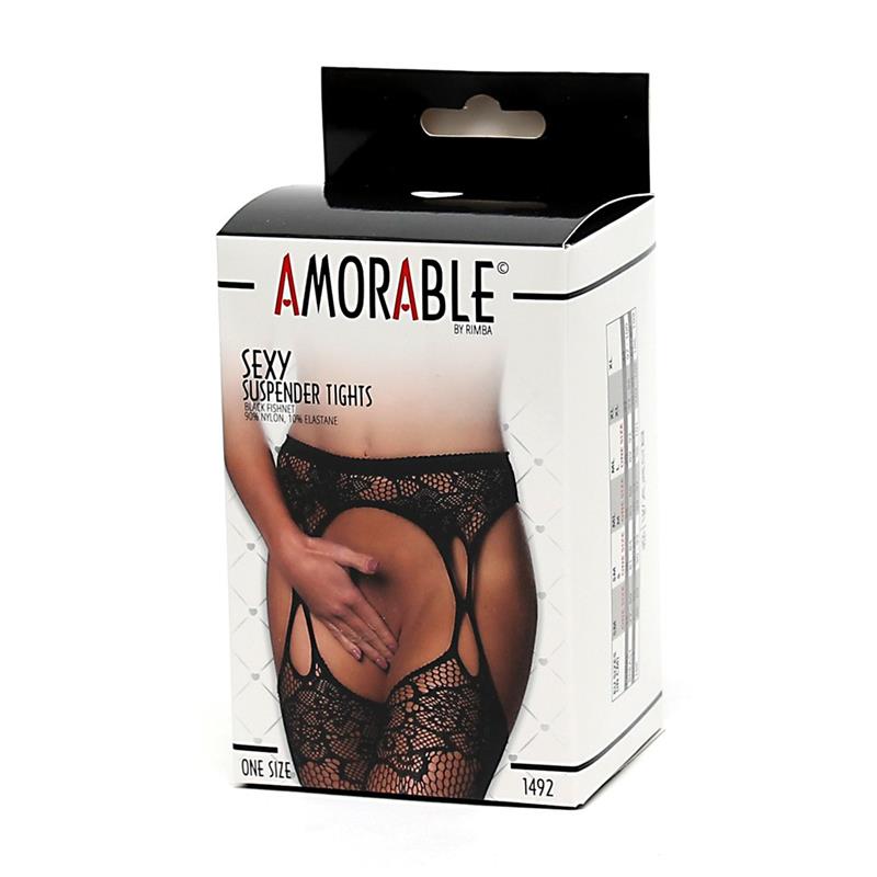 AMORABLE - MEDIAS DE LIGA NEGRAS TALLA UNICA