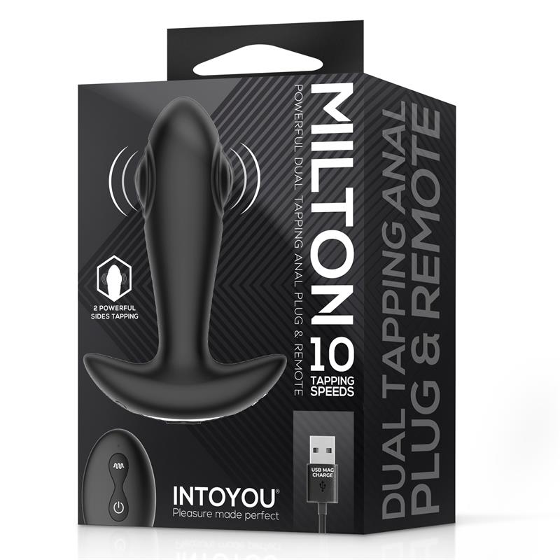 INTOYOU - MILTON PLUG ANAL CON DOBLE TAPPING Y CONTROL REMOTO