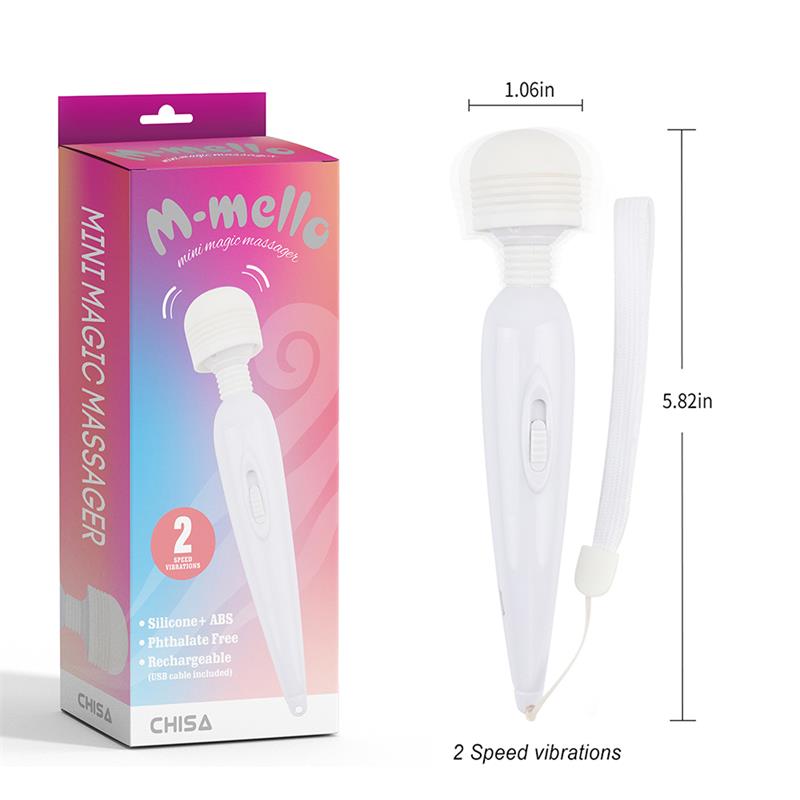 CHISA - MINI MAGIC MASAGEADOR BLANCO 14.8CM
