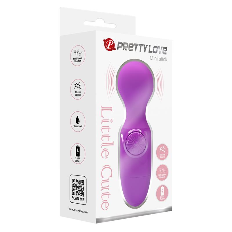 PRETTYLOVE - MINI MASAJEADOR LITTLE CUTE PURPURA