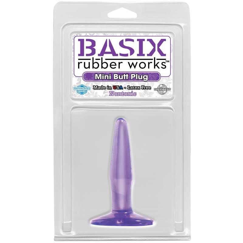 BASIX RUBBER WORKS - MINI PLUG ANAL PÚRPURA