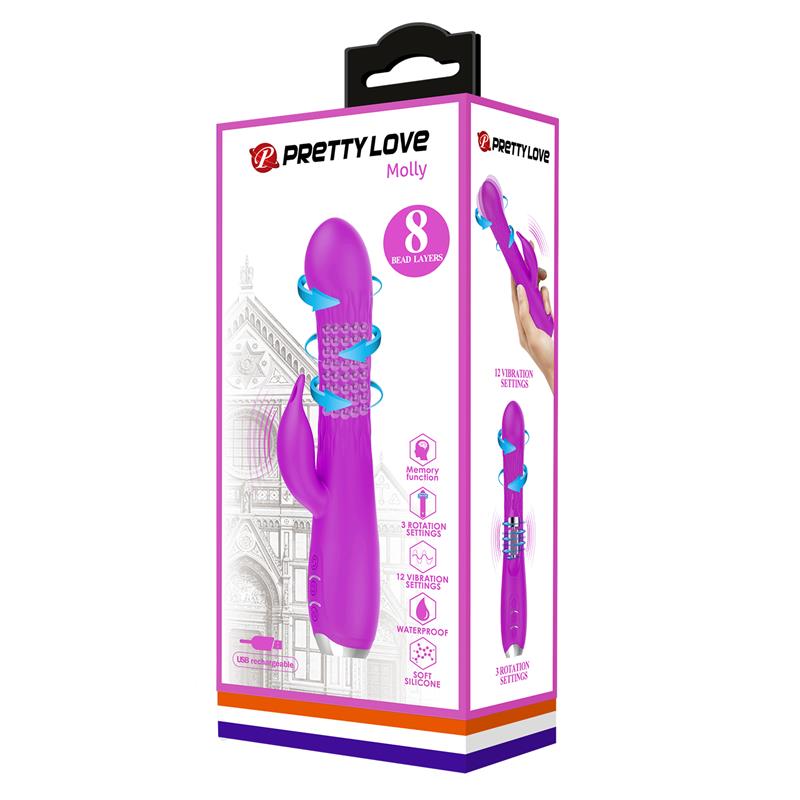 PRETTYLOVE - MOLLY VIBRADOR CON ROTACIÓN