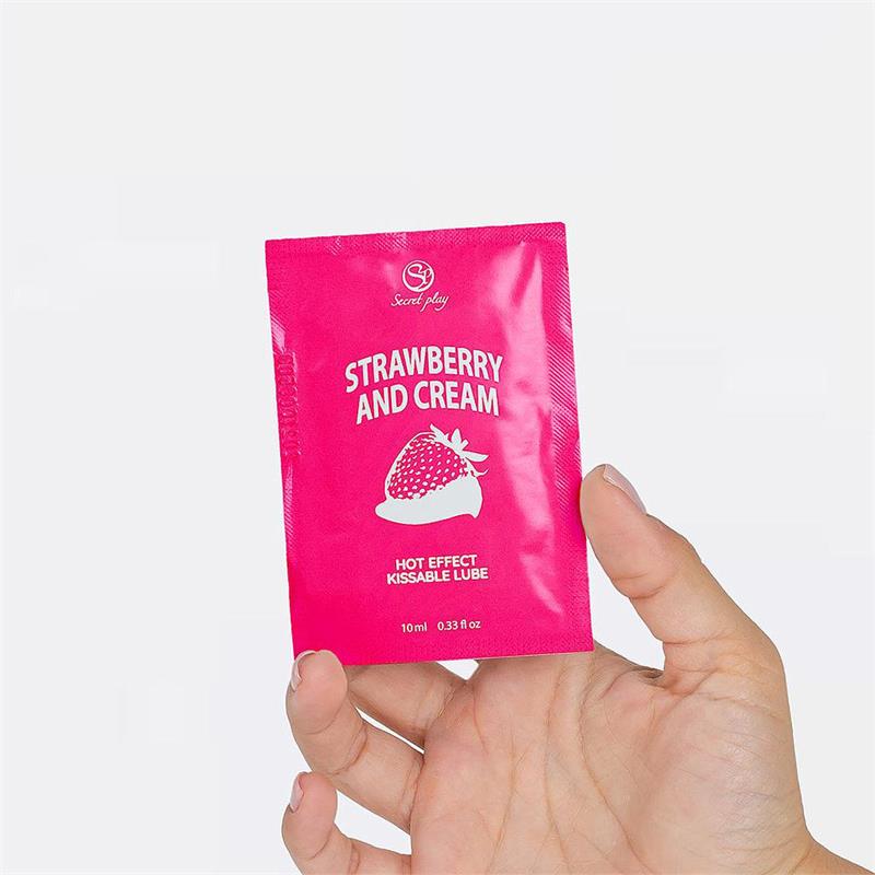 SECRET PLAY - MONODOSIS LUBRICANTE FRESAS CON NATA 10 ML