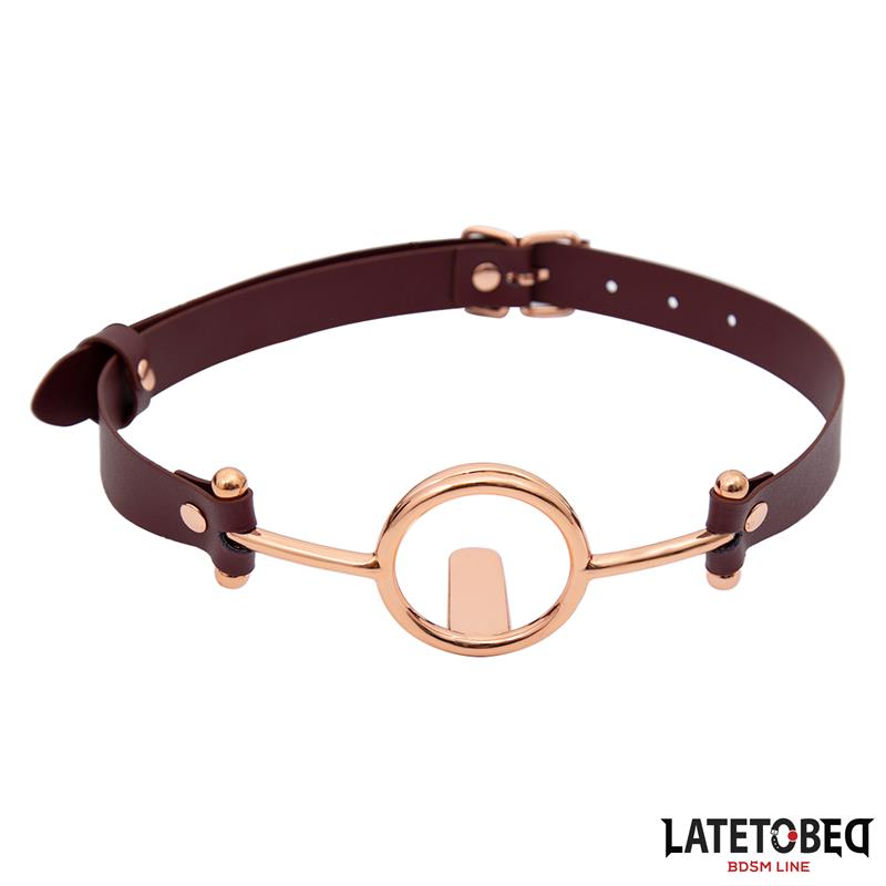 LATETOBED BDSM LINE - MORDAZA ANILLA CUERO
