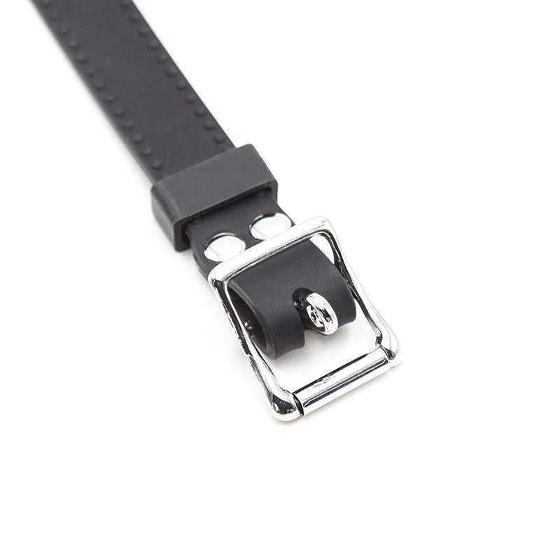 LATETOBED BDSM LINE - MORDAZA DE ARO ABIERTO 5 CM NEGRO