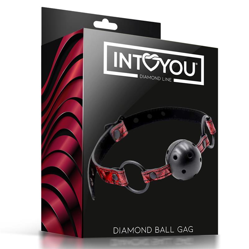 DIAMOND LINE - MORDAZA DE BOLA TRANSPIRABLE DIAMOND CUERO VEGANO