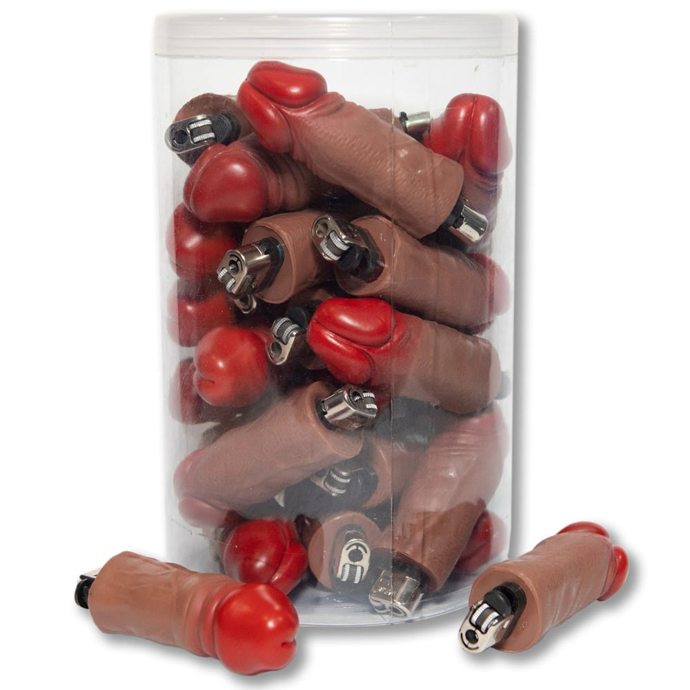 DIVERTY SEX - PENIS SHAPED LIGHTER (PACK OF 25) CARAMEL