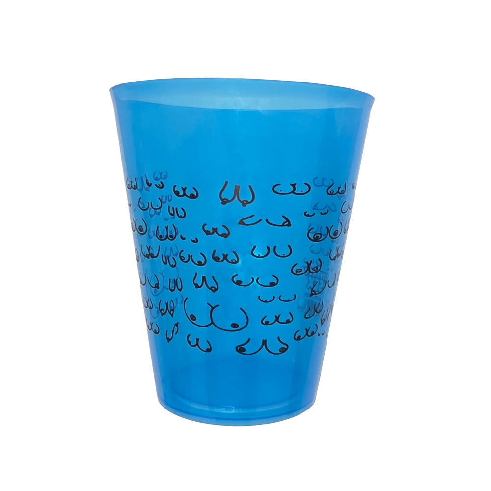 DIVERTY SEX - BOOB COVERED CUP BLUE 500ML (PACK OF 12)