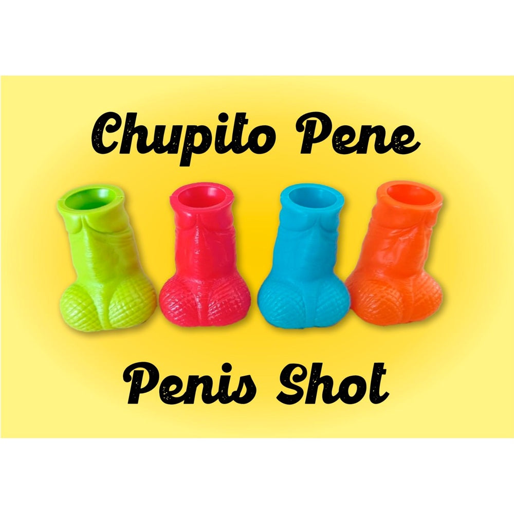 DIVERTY SEX - PENIS SHOT CUPS (PACK OF 12 VARIOUS COLOURS)