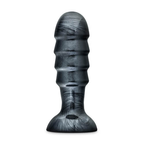 BLUSH NOVELTIES - JET BRUISER LARGE RIDGED BUTT PLUG 7.5 INCHES