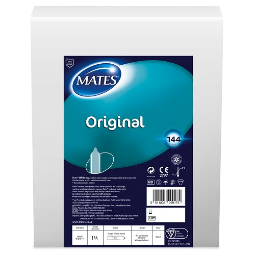 MATES - ORIGINAL CONDOM BX144 CLINIC PACK