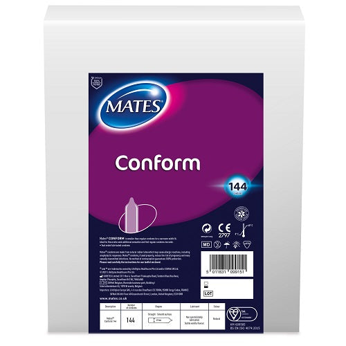 MATES - CONFORM CONDOM BX144 CLINIC PACK