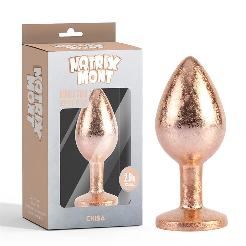 CHISA - NEBULA GOLD GEM PLUG ANAL CON JOYA EN LA BASE TALLA M