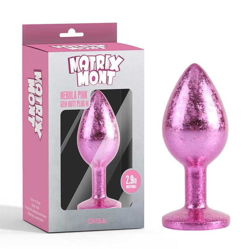 CHISA - NEBULA PINK GEM PLUG ANAL CON JOYA EN LA BASE TALLA M