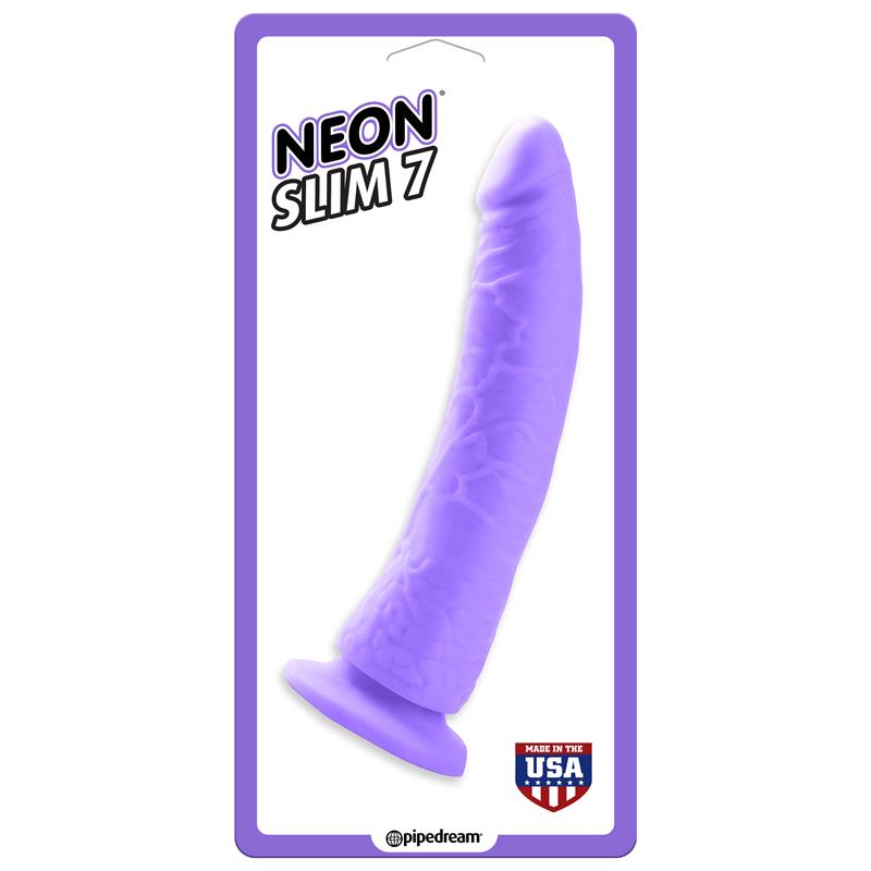 NEON - DILDO SLIM 7 PÚRPURA