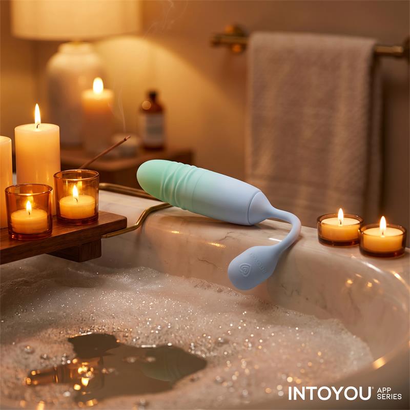INTOYOU APP SERIES - NEXEGG MOTION HUEVO VIBRADOR CON THRUSTING APP LILA/PISTACHO