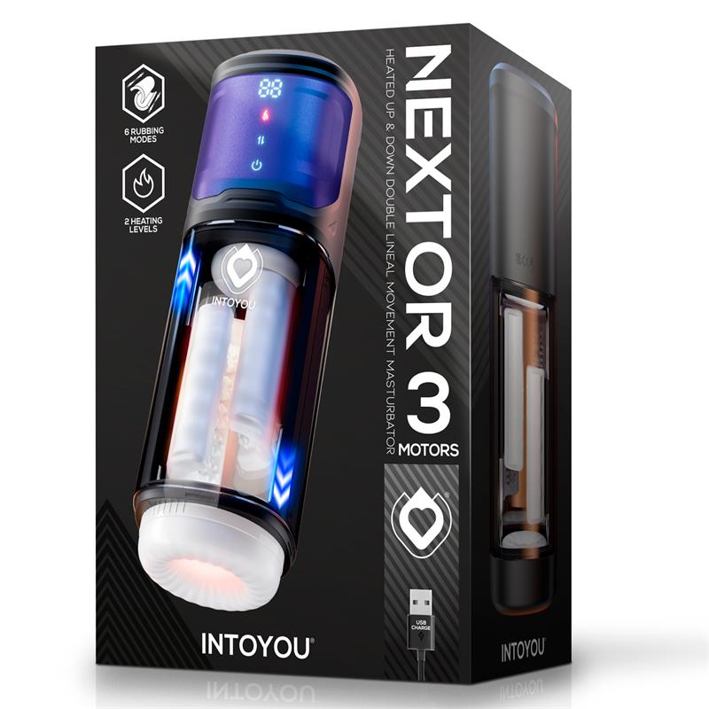 INTOYOU - NEXTOR MASTURBADOR AUTOMÁTICO AVANZADO, FUNCIÓN FRICCIÓN Y CALOR