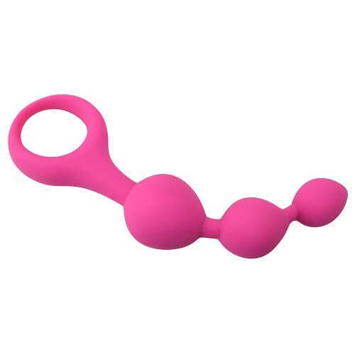 LOVING JOY - TRIPLE RIPPLE ANAL BEADS-PINK