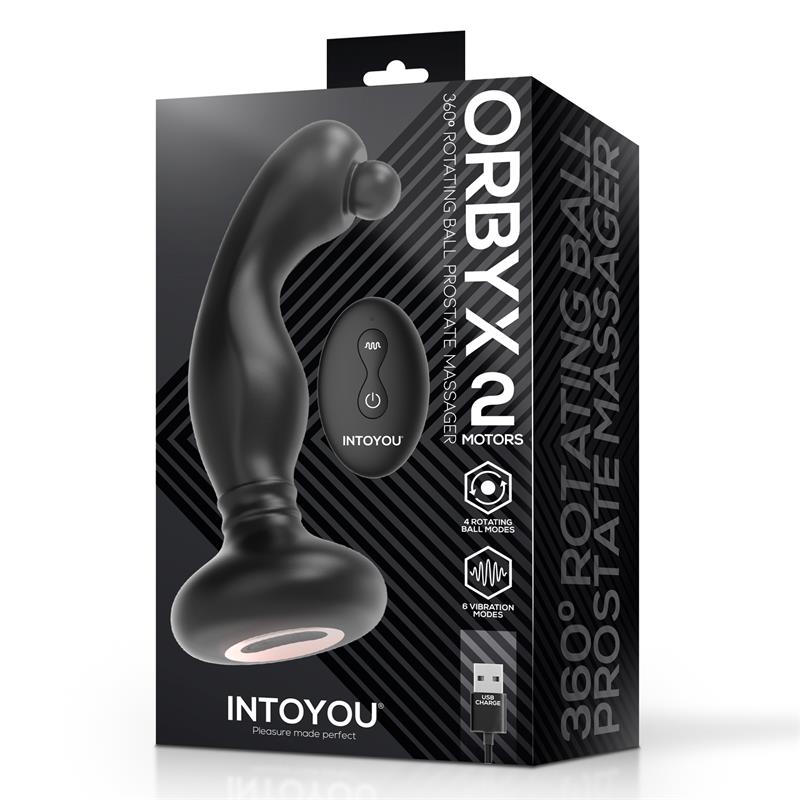 INTOYOU - ORBYX MASAJEADOR PROSTÁTICO CON ROTACIÓN, VIBRACIÓN Y CONTROL REMOTO