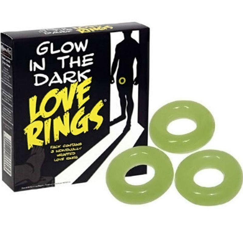 SPENCER & FLEETWOOD - PACK 3 ANILLO PARA EL PENE FLUORESCENTES