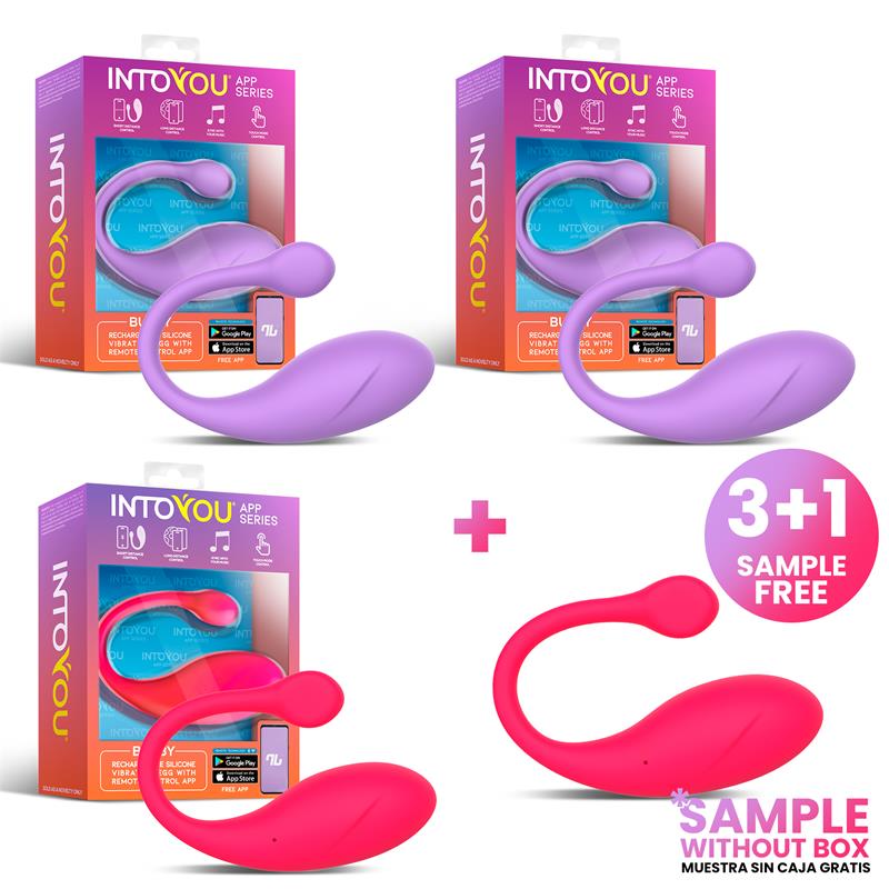 INTOYOU APP SERIES - PACK 3+1 BULBY HUEVO VIBRADOR CON APP