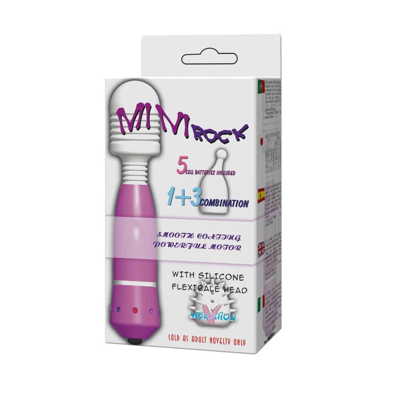 BAILE - PACK MASAJEADOR Y 3 CABEZALES MINI ROCK