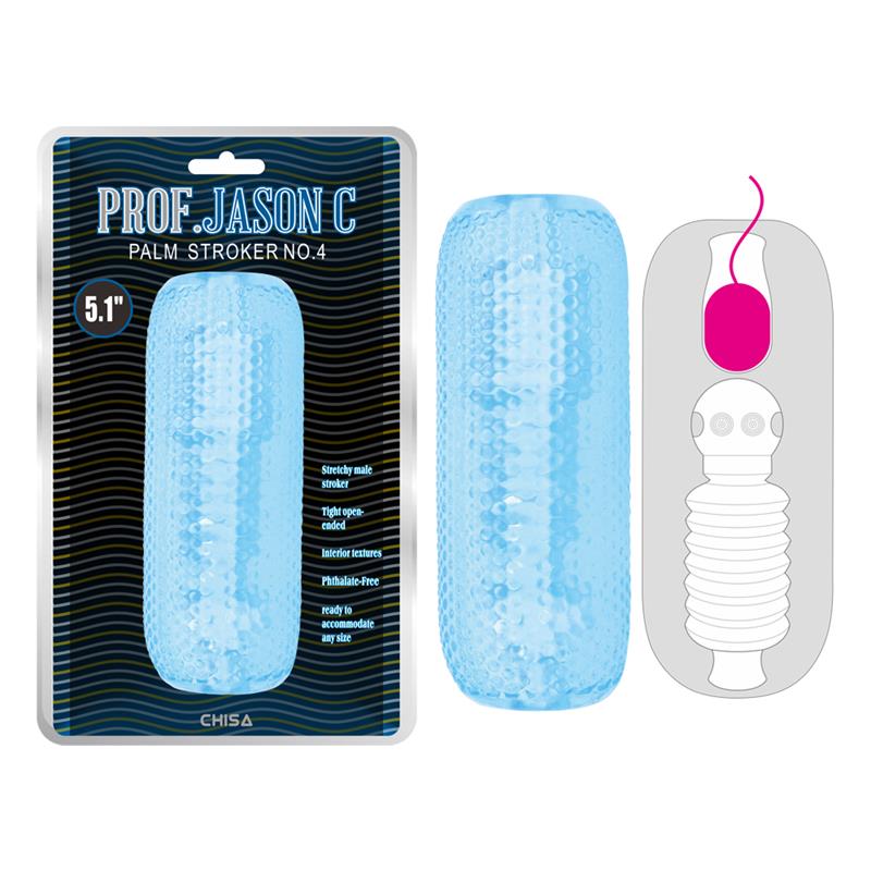 CHISA - PALM STROKER NO.4 MASTURBADOR AZUL 12.5CM