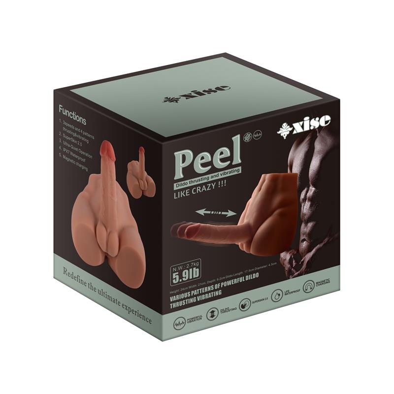 XISE - PEEL MASTURBADOR CON DILDO Y ANO, VIBRACIÓN Y THRUSTING 2.7 KG