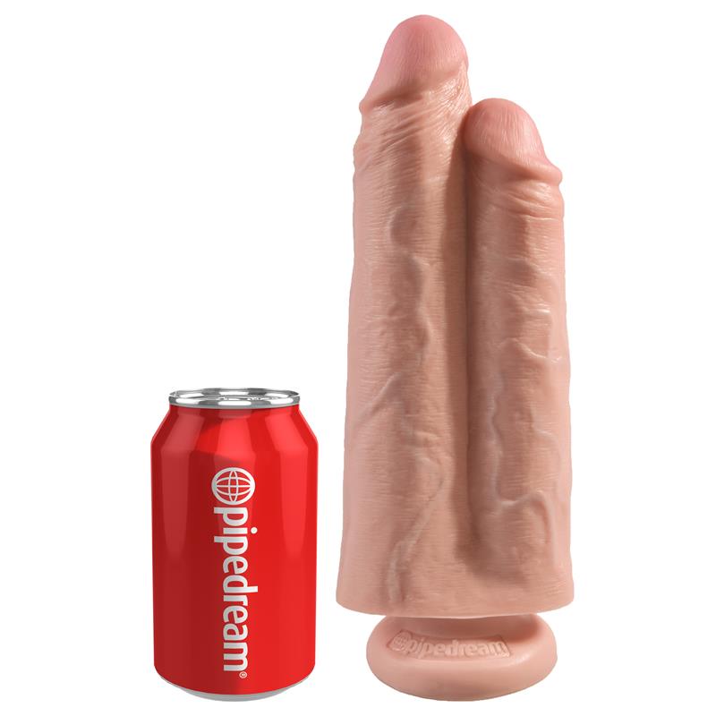 KING COCK - PENE DOBLE TWO COCKS ONE HOLE NATURAL 9