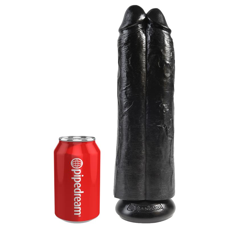 KING COCK - PENE DOBLE TWO COCKS ONE HOLE NEGRO 11