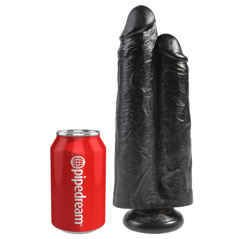 KING COCK - PENE DOLE TWO COCKS ONE HOLE NEGRO 9