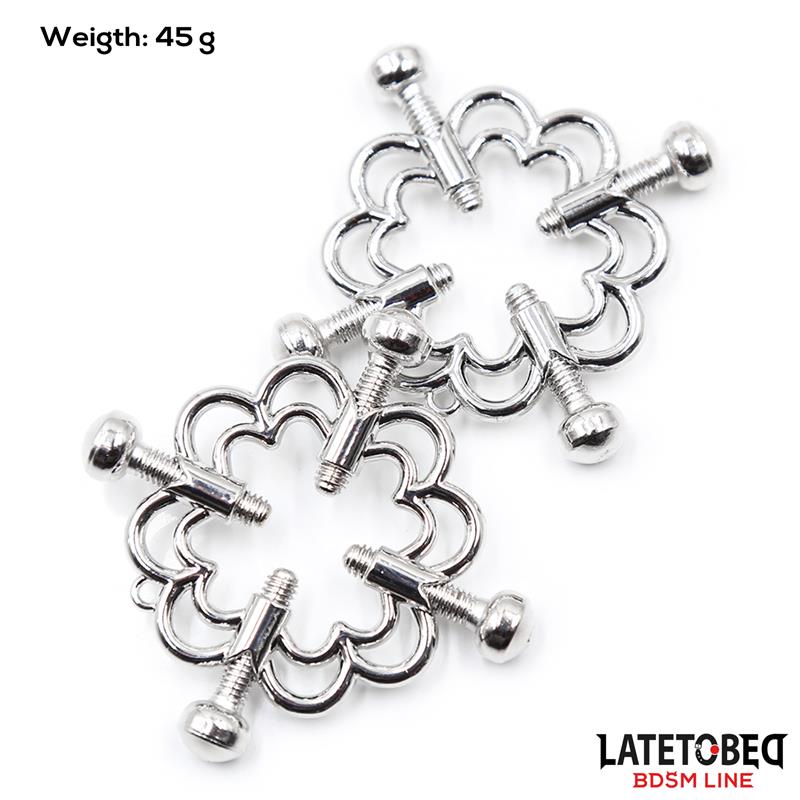 LATETOBED BDSM LINE - PINZAS DE METAL PARA PEZONES AJUSTABLES