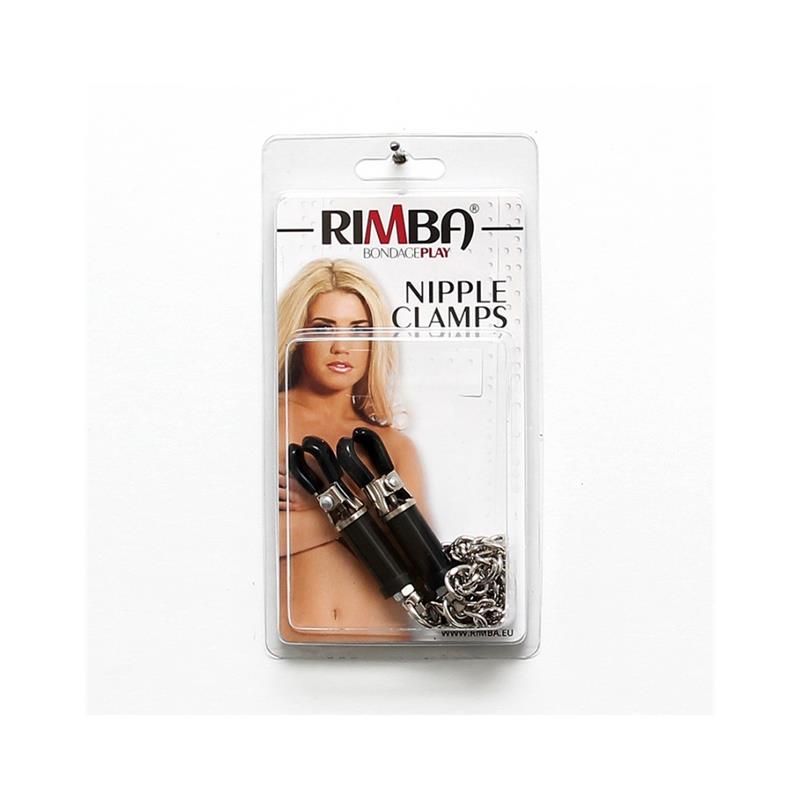 BONDAGE PLAY - PINZAS PARA PEZONES CON CADENA AJUSTABLE