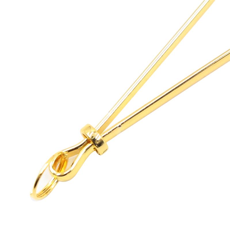 LATETOBED BDSM LINE - PINZAS PARA PEZONES METAL NEGRO/DORADO