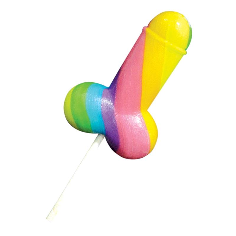SPENCER & FLEETWOOD - PIRULETA FORMA DE PENE MULTICOLOR