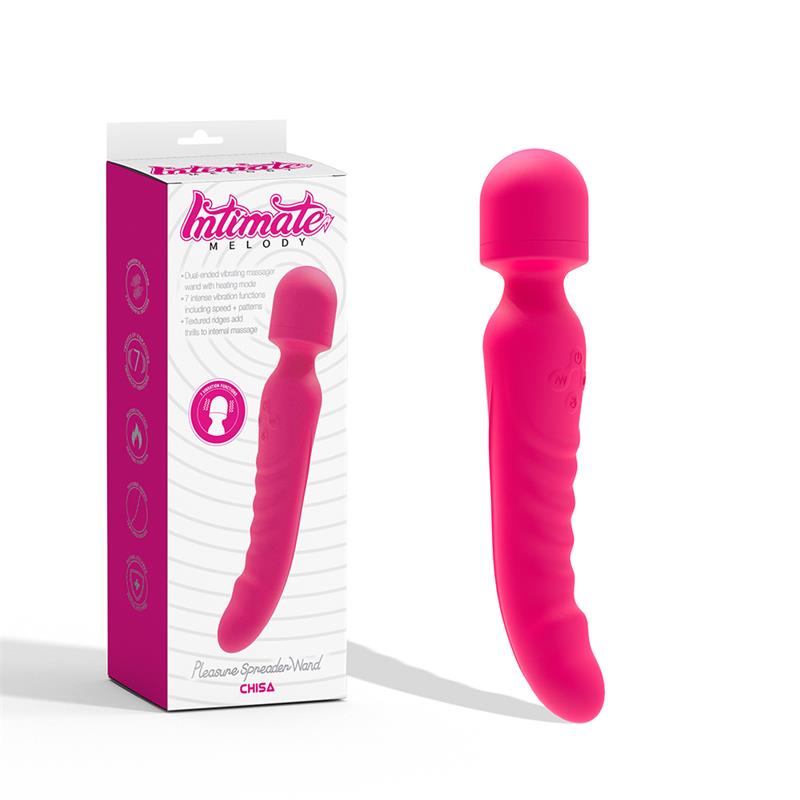 CHISA - PLEASURE SPREADER MASAJEADOR CON EFECTO CALOR ROSA