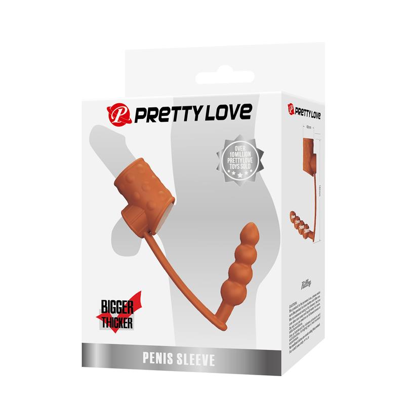 PRETTYLOVE - PLUG ANAL CON ANILLO PARA EL PENE